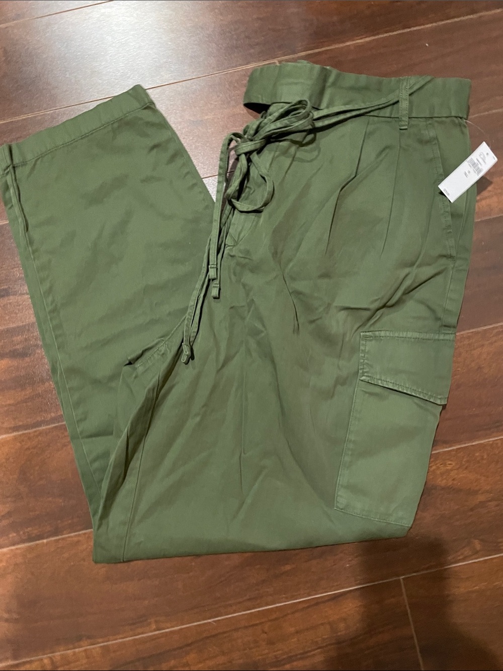 GAP Military Green Cargo Pants with Drawstring TALL SIZE